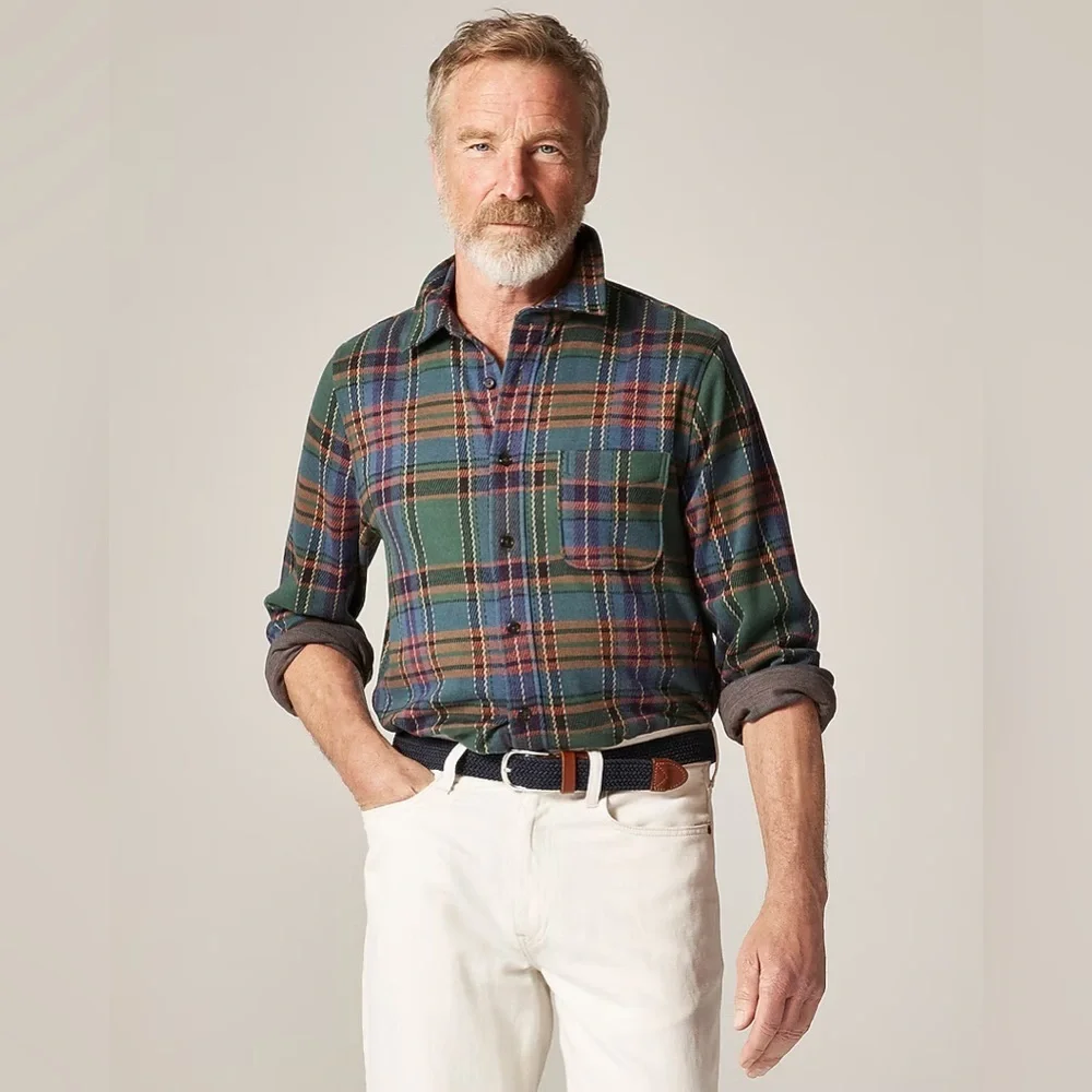 NWT J.Crew Lightweight Seaboard Soft-Knit Shirt Men's Size XS